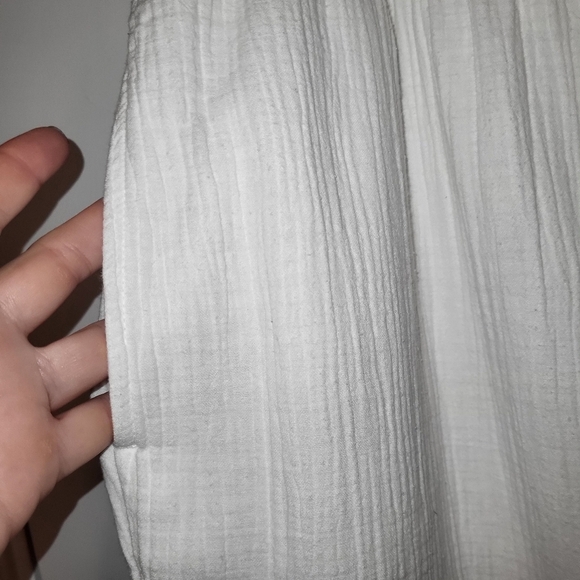 White Wide-Leg Pants - Picture 3 of 5